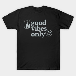 Good Vibes Only - Retro Faded Design T-Shirt